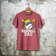 Baseball Dad Happy Fathers Day For Men Boys Kids Men's Comfort Colors T-Shirt Crimson