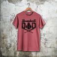 Baseball Dad Happy Fathers Day For Men Wife Daughter Son Men's Comfort Colors T-Shirt Crimson Baseball Dad Happy Fathers Day For Men Wife Daughter Son Men's Comfort Colors T-Shirt Crimson