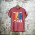 Baseball Dad Baseball Lover Father's Day Men's Comfort Colors T-Shirt Crimson