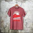 Baseball Dad Shirt Proud Dad Of A Baseball 2025 Senior Men's Comfort Colors T-Shirt Crimson
