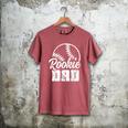 Baseball Dad Softball Game Rookie Dad Baseball Men's Comfort Colors T-Shirt Crimson
