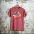 Baseball Dad USA Flag Men's Comfort Colors T-Shirt Crimson Baseball Dad USA Flag Men's Comfort Colors T-Shirt Crimson
