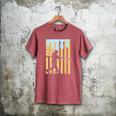 Baseball Drip Boys Dripping Ice Cream Baseball American Flag Men's Comfort Colors T-Shirt Crimson