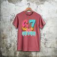 Baseball Drip Number 67 Player Trendy 6 7 Meme Men's Comfort Colors T-Shirt Crimson
