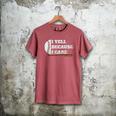 Baseball Fans I Yell Because I Care Baseball Daddys Men's Comfort Colors T-Shirt Crimson