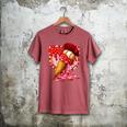 Baseball Heart Valentine Baseball Ice Cream Drip Boys Girls Men's Comfort Colors T-Shirt Crimson Baseball Heart Valentine Baseball Ice Cream Drip Boys Girls Men's Comfort Colors T-Shirt Crimson