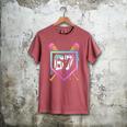 Baseball Ice Cream Drip 67 Player Dabbing Six Seven Boys Men's Comfort Colors T-Shirt Crimson Baseball Ice Cream Drip 67 Player Dabbing Six Seven Boys Men's Comfort Colors T-Shirt Crimson