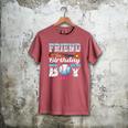 Baseball Ice Cream Drip Friend Of The Birthday Boy Men's Comfort Colors T-Shirt Crimson