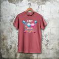 Baseball Ice Cream Drip I Hit 100 Days Of School Boys Kids Men's Comfort Colors T-Shirt Crimson