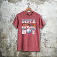 Baseball Ice Cream Drip Sista Of The Birthday Boy Men's Comfort Colors T-Shirt Crimson