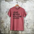 Baseball Lead Never Follow Leaders Team Captain Leadership Premium Tri-Blend Men's Comfort Colors T-Shirt Crimson