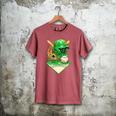 Baseball Life Style Ice Cream Drip Green Premium Tri-Blend Men's Comfort Colors T-Shirt Crimson Baseball Life Style Ice Cream Drip Green Premium Tri-Blend Men's Comfort Colors T-Shirt Crimson