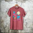 Baseball Love Drip Ice Cream Colorful Baseball Men's Comfort Colors T-Shirt Crimson