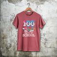 Baseball Player 100 Days Of School Sports Ice Cream Drip Premium Tri-Blend Men's Comfort Colors T-Shirt Crimson