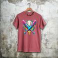 Baseball Player Ice Cream Drip Men's Comfort Colors T-Shirt Crimson Baseball Player Ice Cream Drip Men's Comfort Colors T-Shirt Crimson