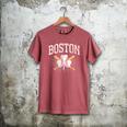 Baseball Shamrock Boston Massachusetts St Patrick’s Day Men's Comfort Colors T-Shirt Crimson