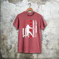 Baseball Silhouette Heart USA Flag Hearts American Boys Kids Men's Comfort Colors T-Shirt Crimson Baseball Silhouette Heart USA Flag Hearts American Boys Kids Men's Comfort Colors T-Shirt Crimson