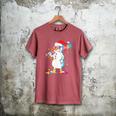 Baseball Snowman Drip Cool Christmas Men Boys Girls Men's Comfort Colors T-Shirt Crimson