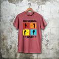 Best Baseball Dad Baseball Baseball Player Dad Saying Men's Comfort Colors T-Shirt Crimson