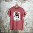 Bleached Tia Life Soccer Messy Bun Baseball Game Day Men's Comfort Colors T-Shirt Crimson Bleached Tia Life Soccer Messy Bun Baseball Game Day Men's Comfort Colors T-Shirt Crimson