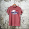 Bonus Mom Rookie Of Year 1st Birthday Baseball Theme Men's Comfort Colors T-Shirt Crimson