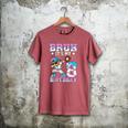 Bruh It's My 8th Birthday Baseball Ice Cream Drip 8 Year Old Men's Comfort Colors T-Shirt Crimson