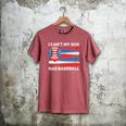 I Can't My Son Has Baseball Dad American Flag 4th Of July Premium Men's Comfort Colors T-Shirt Crimson I Can't My Son Has Baseball Dad American Flag 4th Of July Premium Men's Comfort Colors T-Shirt Crimson