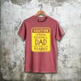 Caution Serious Baseball Dad Something To Be Feared Premium Men's Comfort Colors T-Shirt Crimson