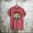 Christmas Baseball Ice Cream Drip Santa Baseball Player Kids Men's Comfort Colors T-Shirt Crimson