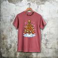 Christmas Baseball Tree Lights Xmas Men's Comfort Colors T-Shirt Crimson