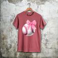 Cute Coquette Baseball Pink Bow Player & Fan Girls Men's Comfort Colors T-Shirt Crimson Cute Coquette Baseball Pink Bow Player & Fan Girls Men's Comfort Colors T-Shirt Crimson