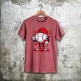 Cute Game Day Baseball Ice Cream Drip Valentine Love XOXO Men's Comfort Colors T-Shirt Crimson