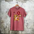 Dabbing Cool Cat Baseball 5th Birthday Men's Comfort Colors T-Shirt Crimson Dabbing Cool Cat Baseball 5th Birthday Men's Comfort Colors T-Shirt Crimson