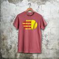Dad Of Ballers Behind Every Softball Player Baseball Dads Men's Comfort Colors T-Shirt Crimson
