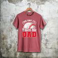 He Got It From His Dad Baseball Dad Legacy Humor Quote Men's Comfort Colors T-Shirt Crimson