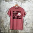 My Favorite Baseball Player Calls Me Gamma Men's Comfort Colors T-Shirt Crimson My Favorite Baseball Player Calls Me Gamma Men's Comfort Colors T-Shirt Crimson