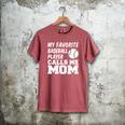 My Favorite Baseball Player Calls Me Mom Men's Comfort Colors T-Shirt Crimson My Favorite Baseball Player Calls Me Mom Men's Comfort Colors T-Shirt Crimson