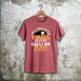 My Favorite T-Ball Player Calls Me Dad – Baseball Dad Premium Men's Comfort Colors T-Shirt Crimson