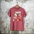Happy 100 Days Of School Baseball Football PE Teacher Men's Comfort Colors T-Shirt Crimson Happy 100 Days Of School Baseball Football PE Teacher Men's Comfort Colors T-Shirt Crimson