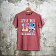 It's My 11th Birthday Baseball Ice Cream Drip Theme Men's Comfort Colors T-Shirt Crimson