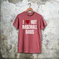 I Love Hot Baseball Dads Red Hearts Men's Comfort Colors T-Shirt Crimson I Love Hot Baseball Dads Red Hearts Men's Comfort Colors T-Shirt Crimson