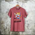 Take Meowt To The Ball Game Tee Slugger Cat Baseball Men's Comfort Colors T-Shirt Crimson