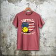 Patriotic US Flag Softball Dad Like A Baseball Dad Men's Comfort Colors T-Shirt Crimson Patriotic US Flag Softball Dad Like A Baseball Dad Men's Comfort Colors T-Shirt Crimson