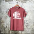 Proud Baseball Dad Fan My Heart Is On That Baseball Field Men's Comfort Colors T-Shirt Crimson Proud Baseball Dad Fan My Heart Is On That Baseball Field Men's Comfort Colors T-Shirt Crimson