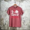 Retro 100 Days Of School Baseball Teacher Student 100 Days Men's Comfort Colors T-Shirt Crimson