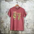 Retro I Was 6 Now I'm 7 Camo 67 Ice Cream Drip Baseball Men's Comfort Colors T-Shirt Crimson