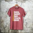 Retro Dada Daddy Dad Coach Bruh Baseball Dad Fathers Day Men Premium Men's Comfort Colors T-Shirt Crimson Retro Dada Daddy Dad Coach Bruh Baseball Dad Fathers Day Men Premium Men's Comfort Colors T-Shirt Crimson