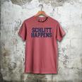 Schlitt Happens NY Bronx I Heart Baseball Apparel Men's Comfort Colors T-Shirt Crimson