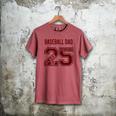 SENIOR BASEBALL DAD 2025 MAROON BASEBALL DAD SENIOR 25 4 Men's Comfort Colors T-Shirt Crimson SENIOR BASEBALL DAD 2025 MAROON BASEBALL DAD SENIOR 25 4 Men's Comfort Colors T-Shirt Crimson