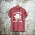 Shamrock Your Socks Irish Baseball Dad St Patricks Day Men's Comfort Colors T-Shirt Crimson
